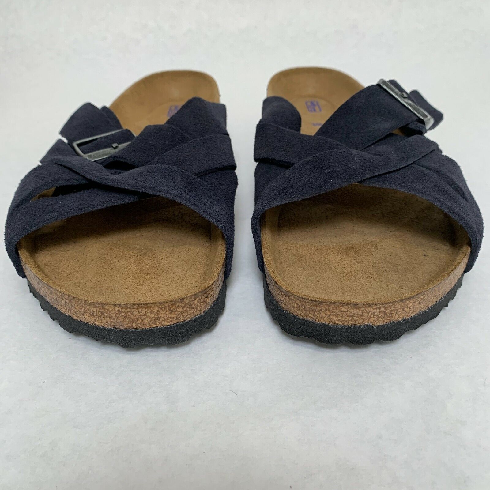 Birkenstock New with Box Lugano Midnight Suede Soft Footbed Regular Select Size