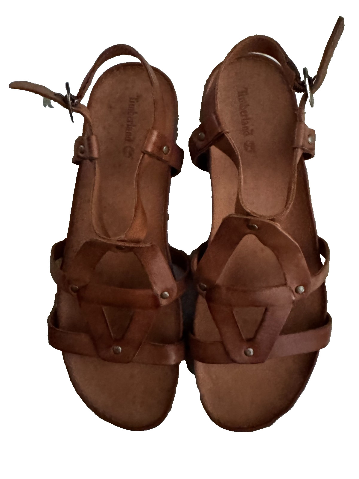 Timberland Womens Flat Brown «Sabana» Leather Sandals 10 Unworn Vintage