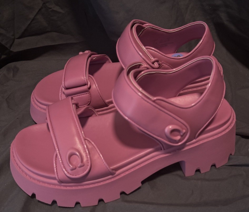 COACH Women’s Brynn Round Toe Sandals Pink Size 8.5B NWOB $190