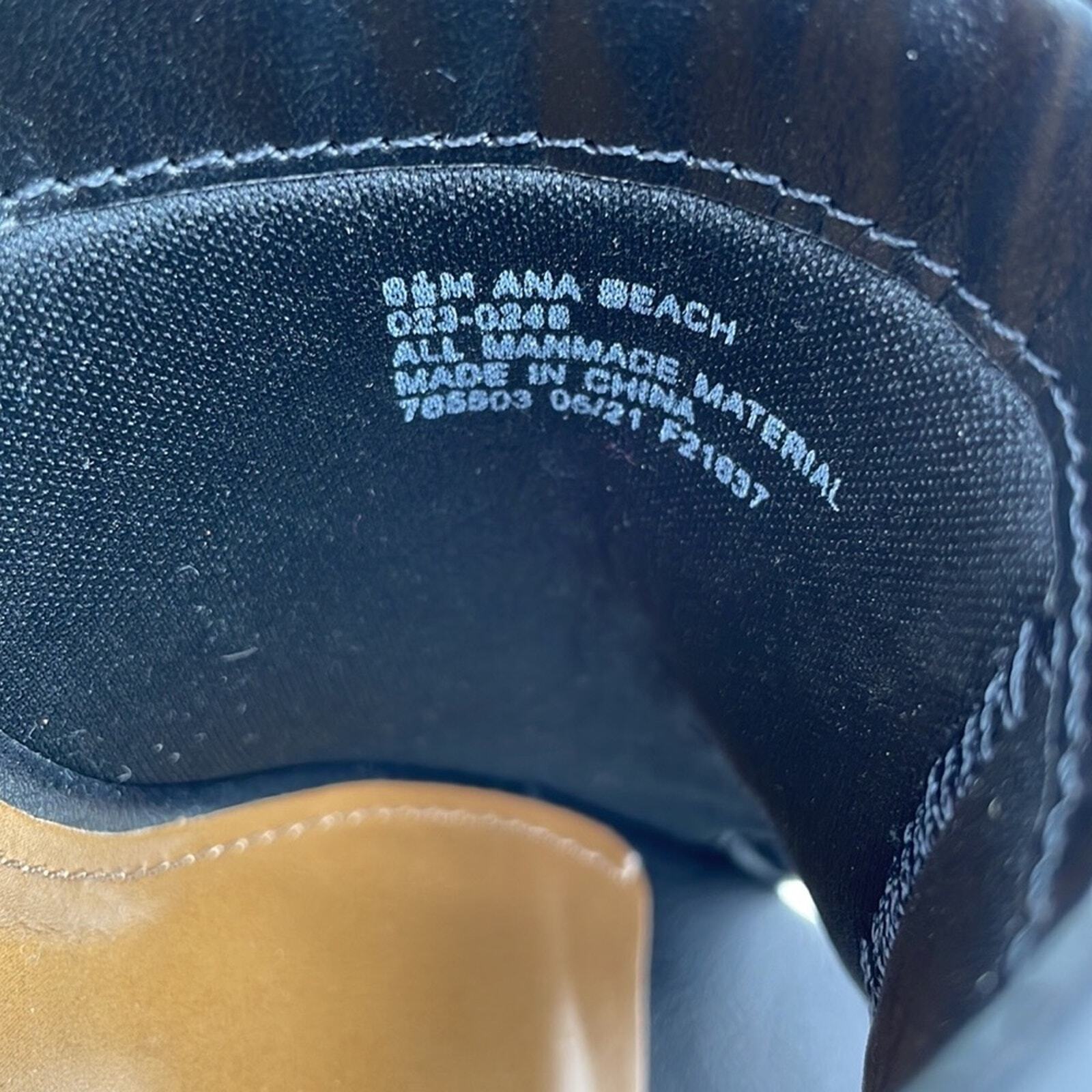 a.n.a Sandals Shoes Heels NWT Open Toe Black Size 6.5 6 1/2