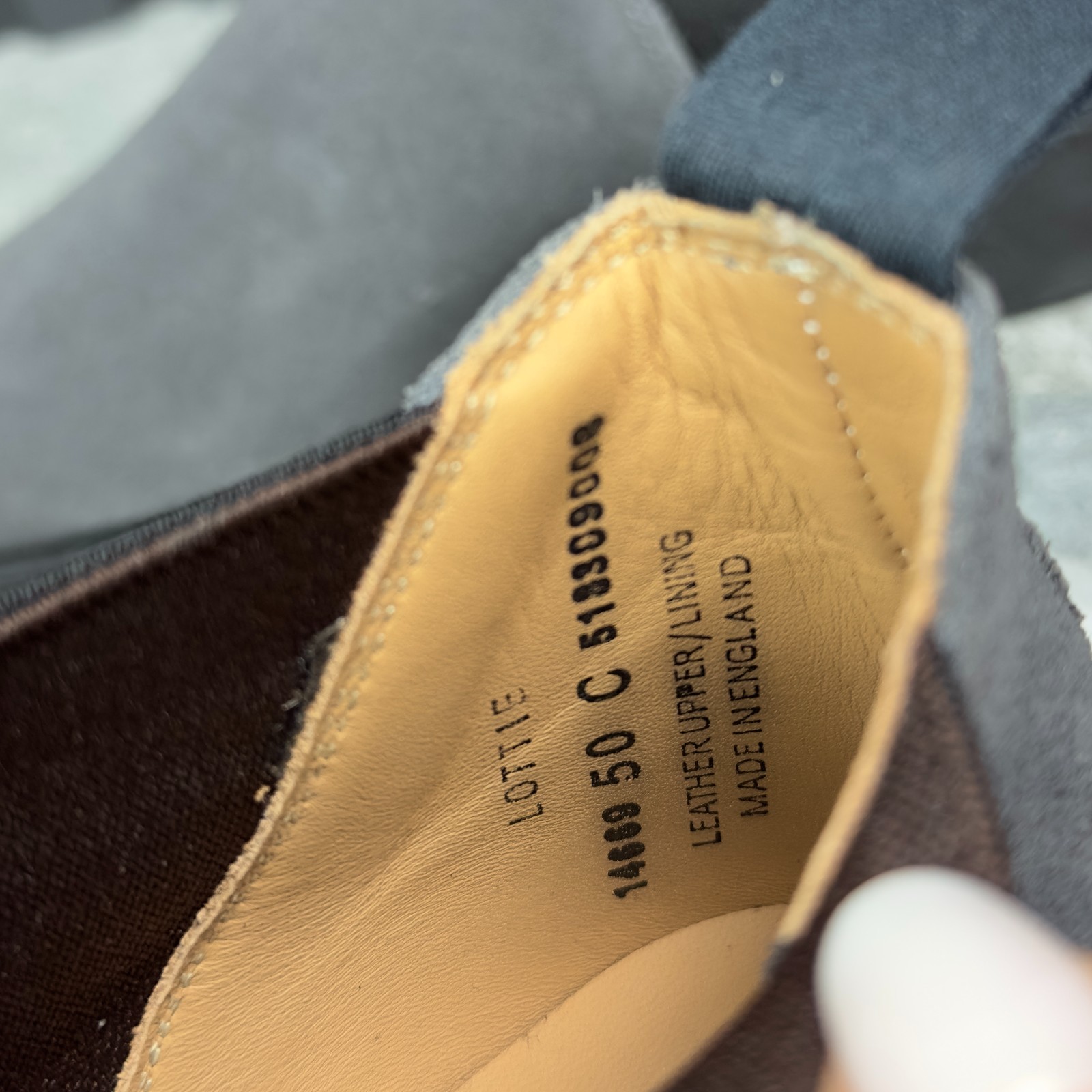Crockett & Jones Lottie Chelsea Boots Grey Suede Chunky Sole 50 OS or 36.5 EUR