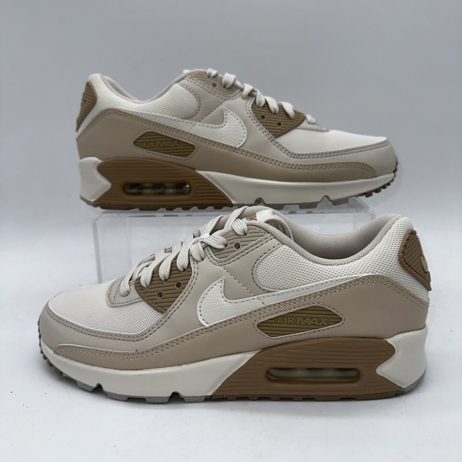 Nike Women’s Size 9.5 Air Max 90 (DH8010 004) Phantom/Sail-Sanddrift Running