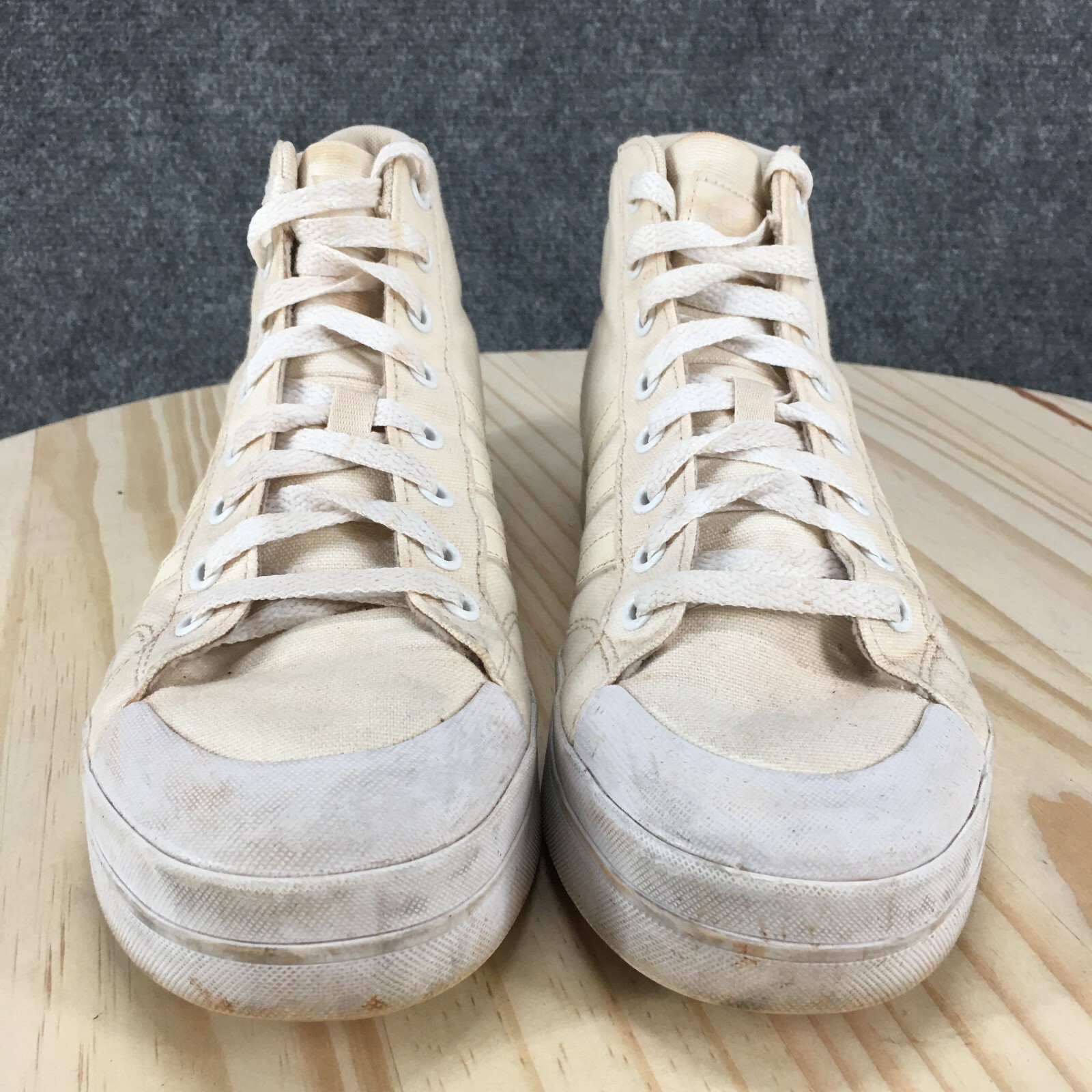 Adidas Shoes Womens 8.5 Bravada 2.0 Mid Sneakers Beige Lace Up Round Toe GY5042