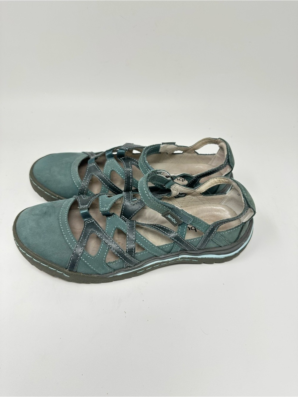 Jambu Tangerine Flats Strappy Memory Foam Footbed Women’s 8M