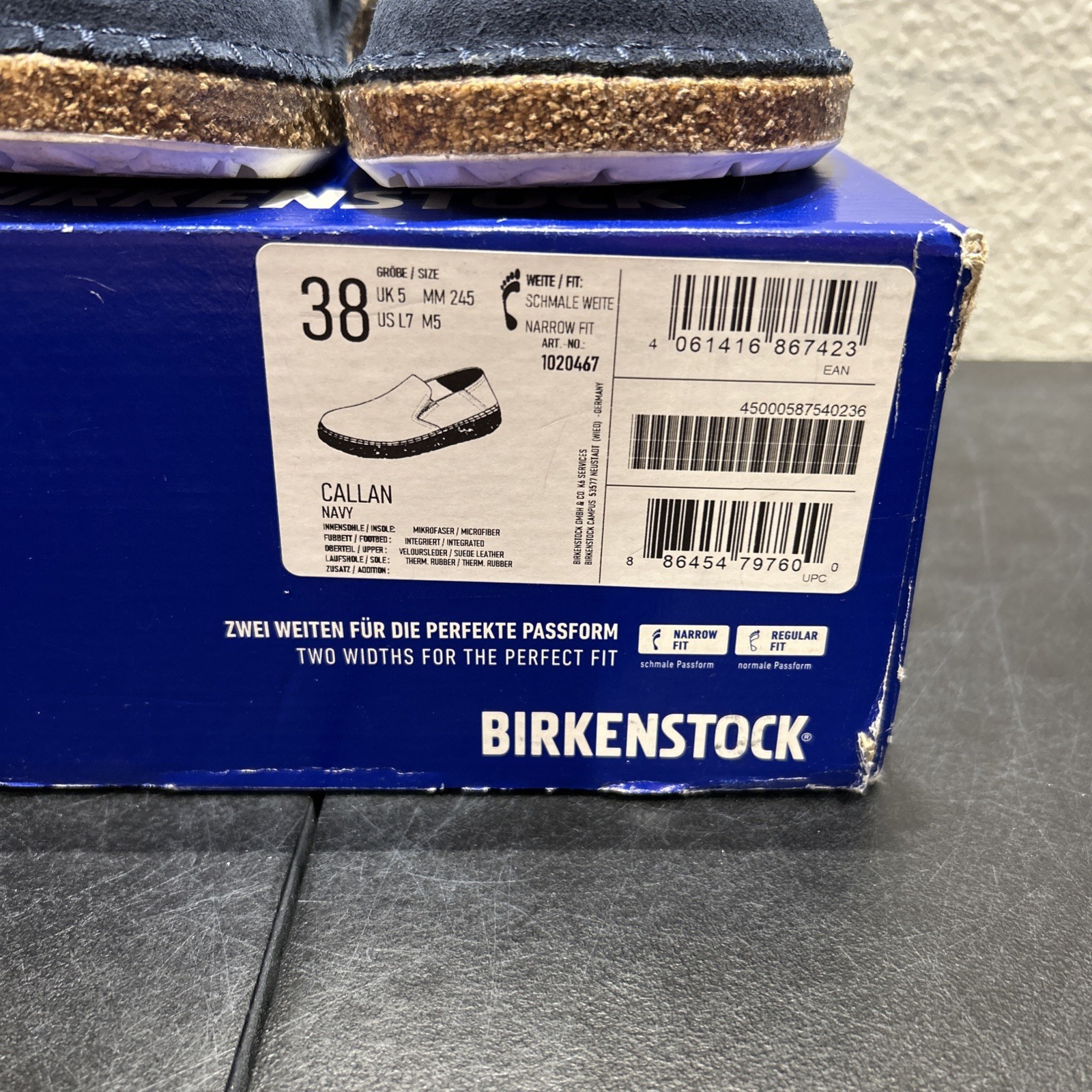 Birkenstock Callan Navy EU 38 US W7 M5