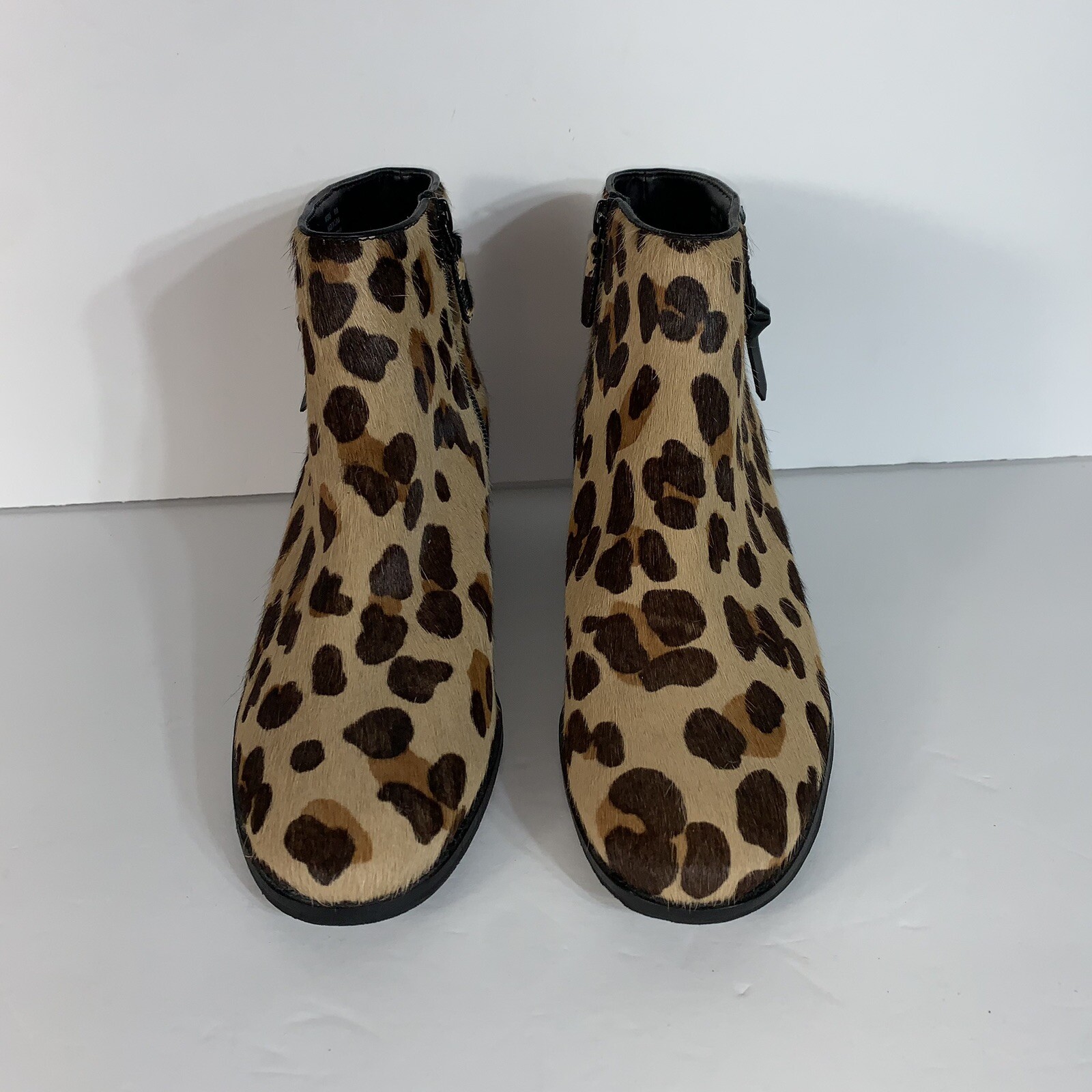 Cole Haan Joanna genuine calf hair booties in jaguar hai size 8.5B