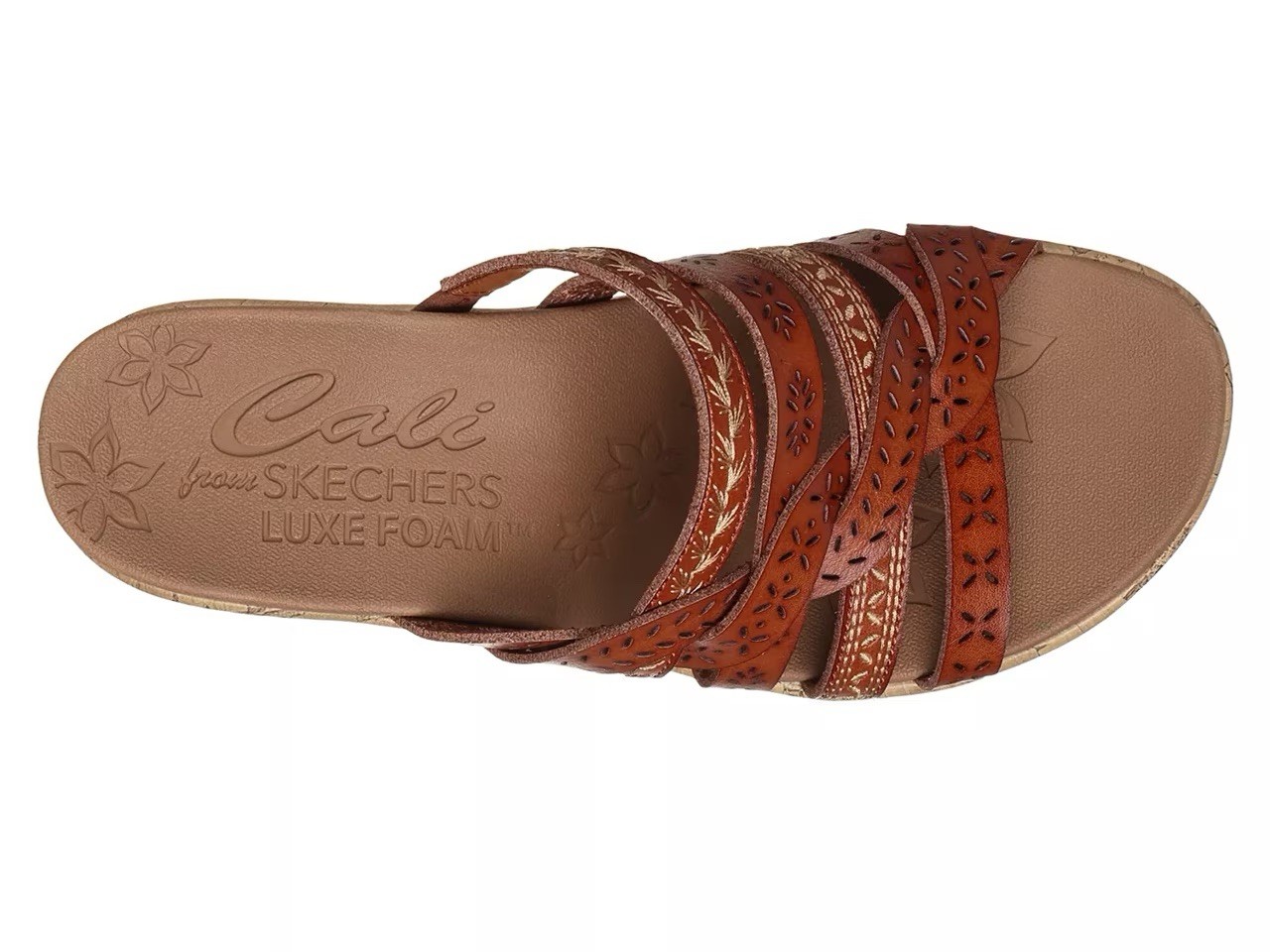 Skechers beverlee new without box resort women’s wedge sandals