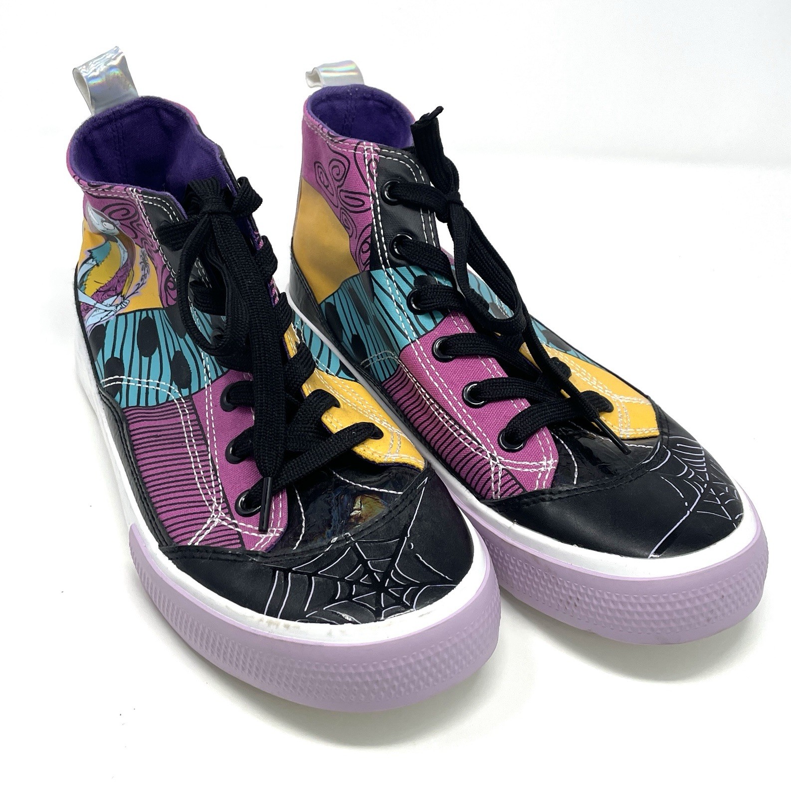 Disney Ground Up Tim Burton Night Before Christmas Hi Top Shoes Size 7 **READ**
