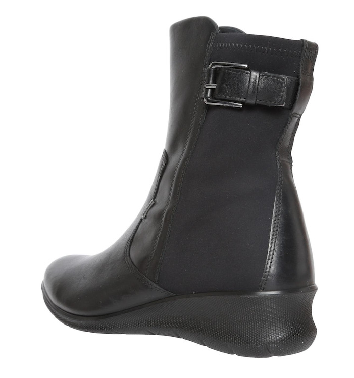 ECCO Women’s Black Leather Gortex Short Boots Z4076* Size 5 – 5.5 US / 36 EU *
