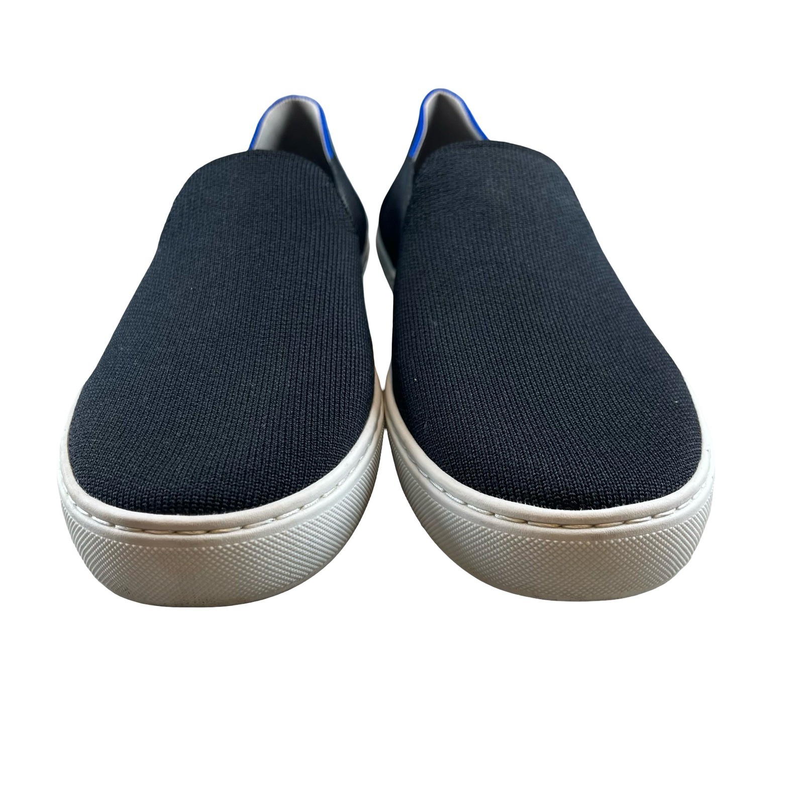 Rothy’s Womens The Sneaker Black Solid Slip On Knit Casual Eco Friendly Size 9