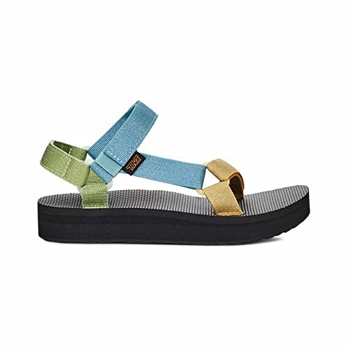Teva Women’s Midform Universal Sandal Metallic Blue Multi Size 10