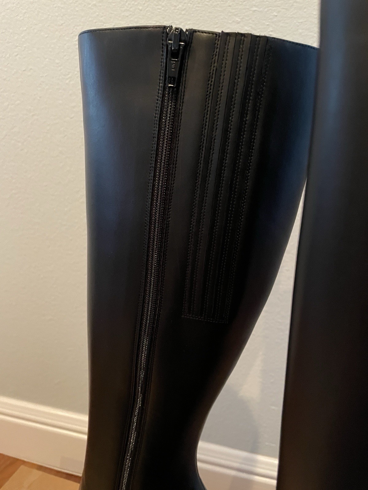 Christian Louboutin Bianca Botta 140 King Calf Black Knee High Boots 38