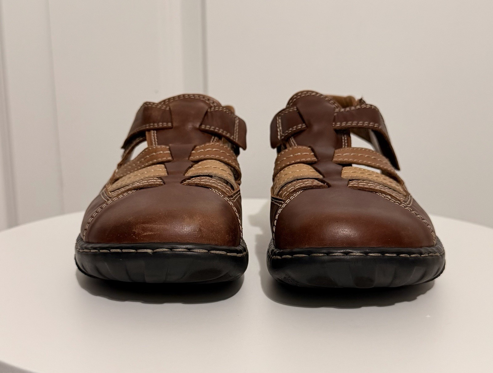 Josef Seibel Women’s Dana Multi-toned Brown Leather Shoes, Size 37