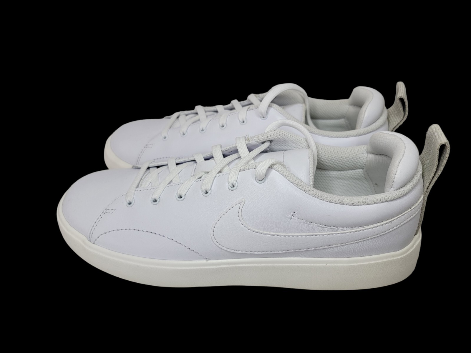Nike Women’s Course Classic Golf Shoes White Waterproof Leather Size 8.5 US