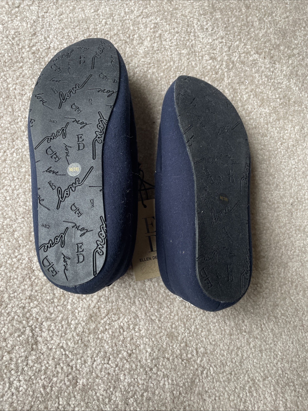 ED ELLEN DEGENERES Winslett Lagoon Limited Edition Dog Collection Slippers M 7/8