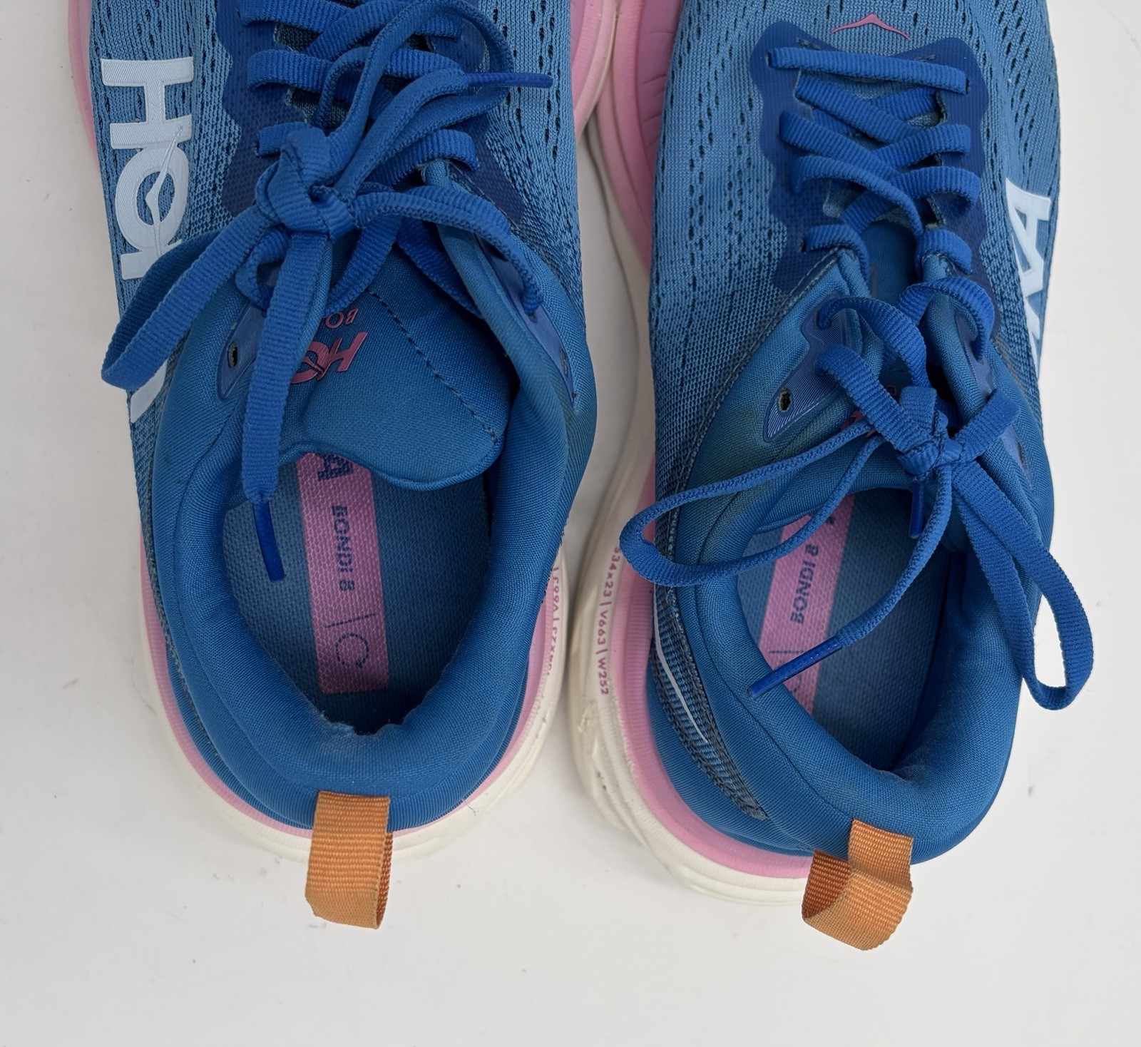 HOKA One One Women’s Bondi 8 Wide F27422J Blue Lavender R3