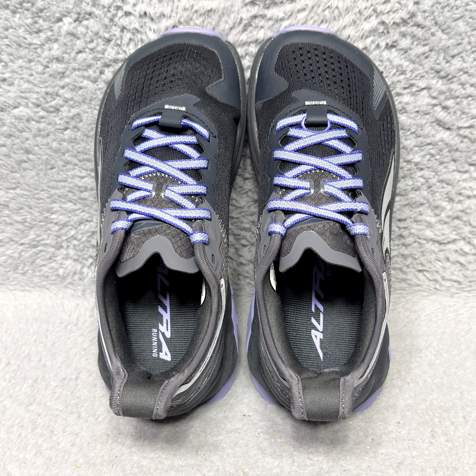 Altra Olympus 5 Womens Size 6 Trail Running Shoes Sneakers Black Gray Purple