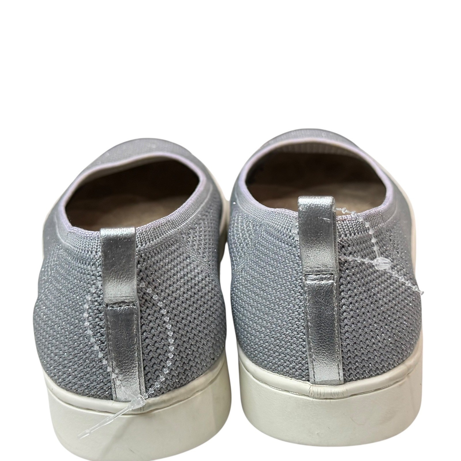 Vionic Uptown Skimmer Knit Shoes Womens 8.5 Gray Breathable Casual Comfort Flats