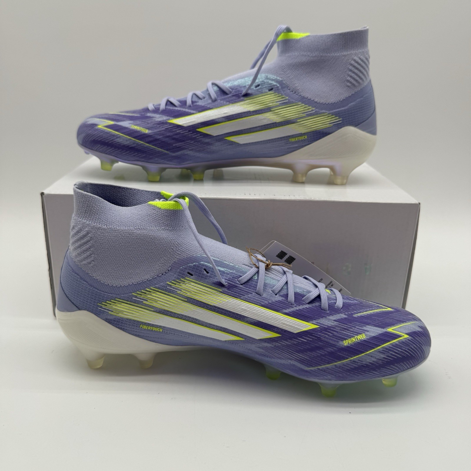 Adidas F50 Sparkfusion Elite Mid FG All Womens Sizes Purple Neon Soccer CLeats