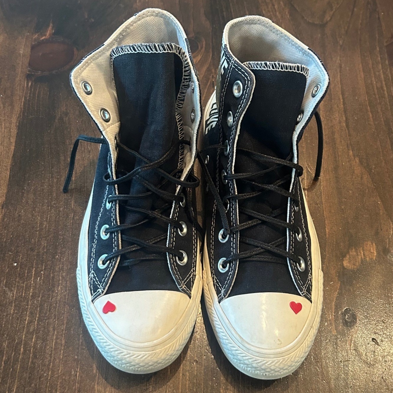 Converse Chuck Taylor All Star 8 Love Fearlessly High Top Hearts Y2K Streetwear