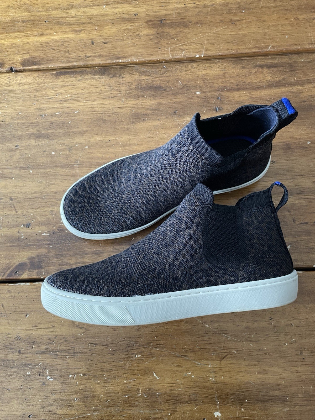 Rothy’s The Chelsea Ankle Boot Espresso Spot Leopard Size 7.5 Sneakers Shoes