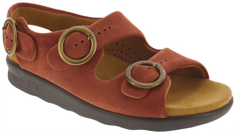 SAS Women’s Shoes Relaxed Sandal Rust 9.5 Medium FREE SHIPPING New In Box Save