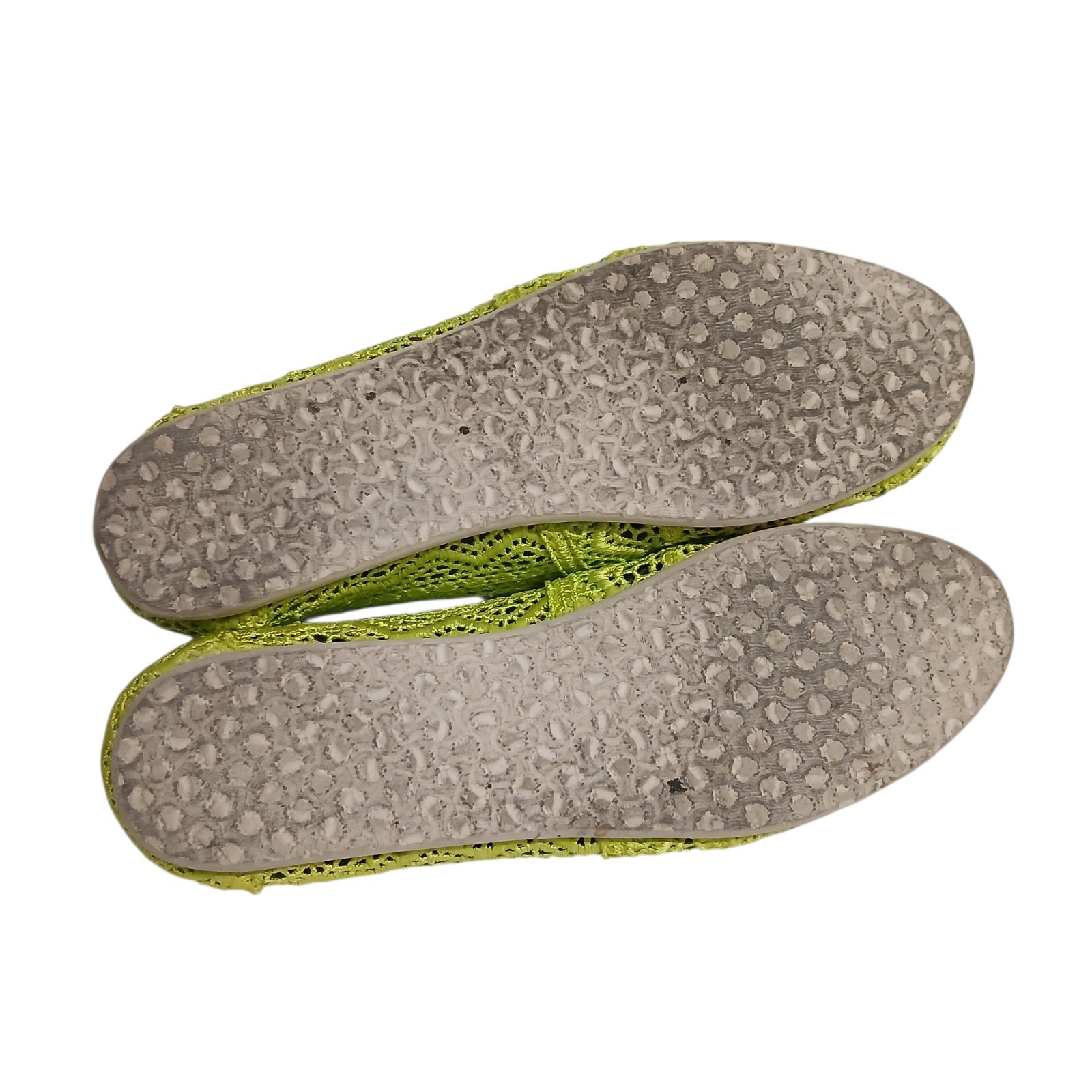 TOMS Women’s Alpargata Crochet Slip-On Casual Shoe Lightweight Yellow Size W 9.5