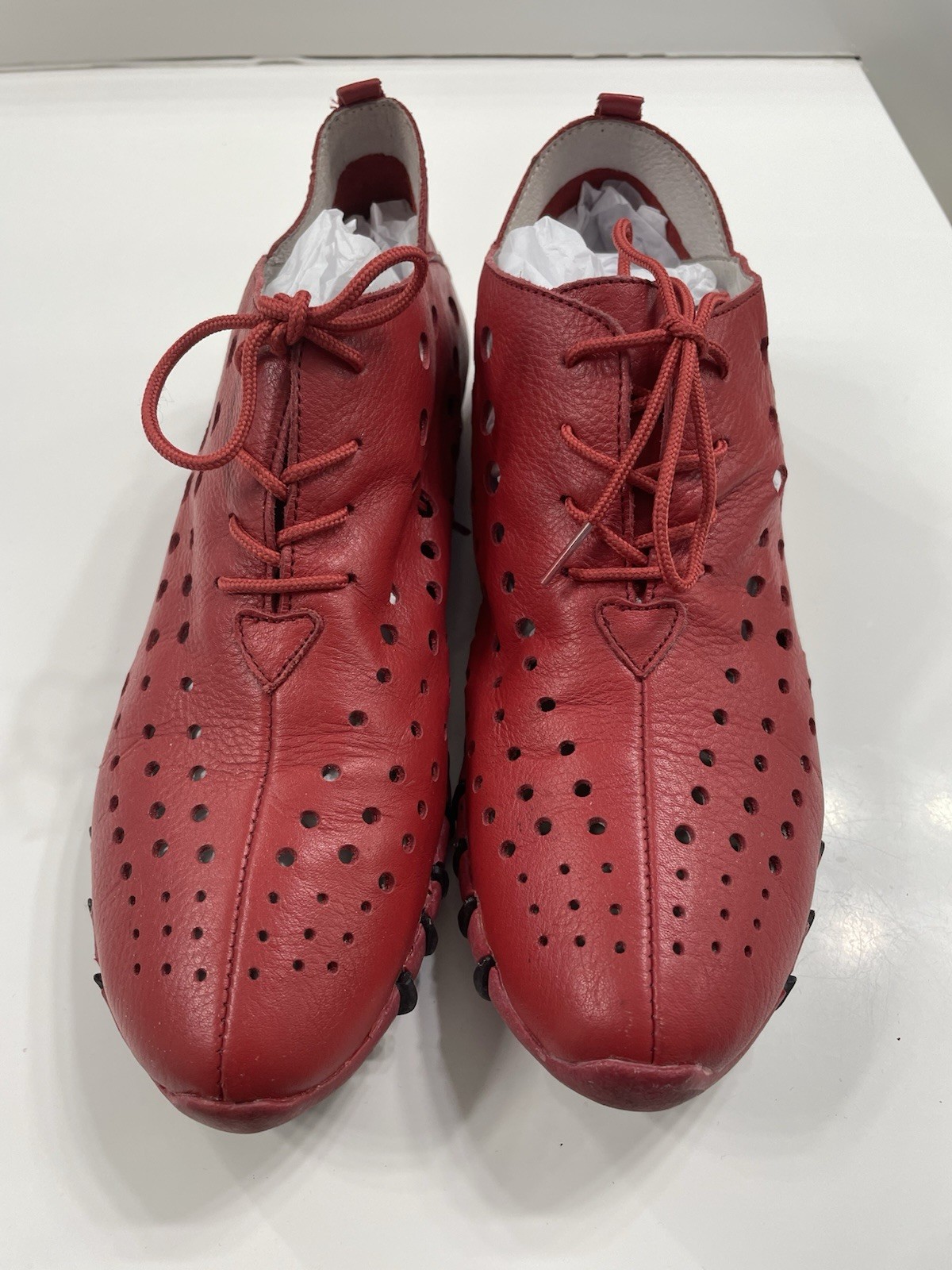 Litfoot Women’s Leather Lace Up Sneakers, Breathable, Size 10/39