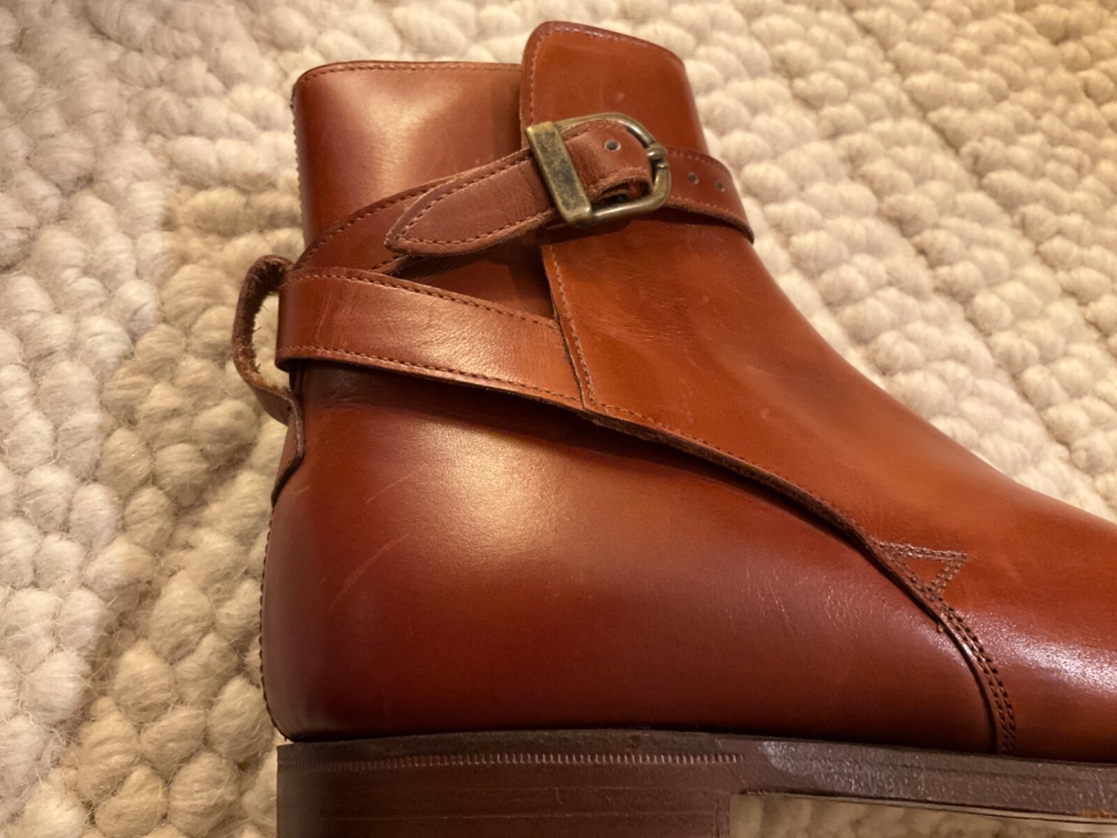 CROCKETT & JONES HOLLY CHESTNUT BROWN JODHPUR ANKLE BOOTS SIZE UK 6.5