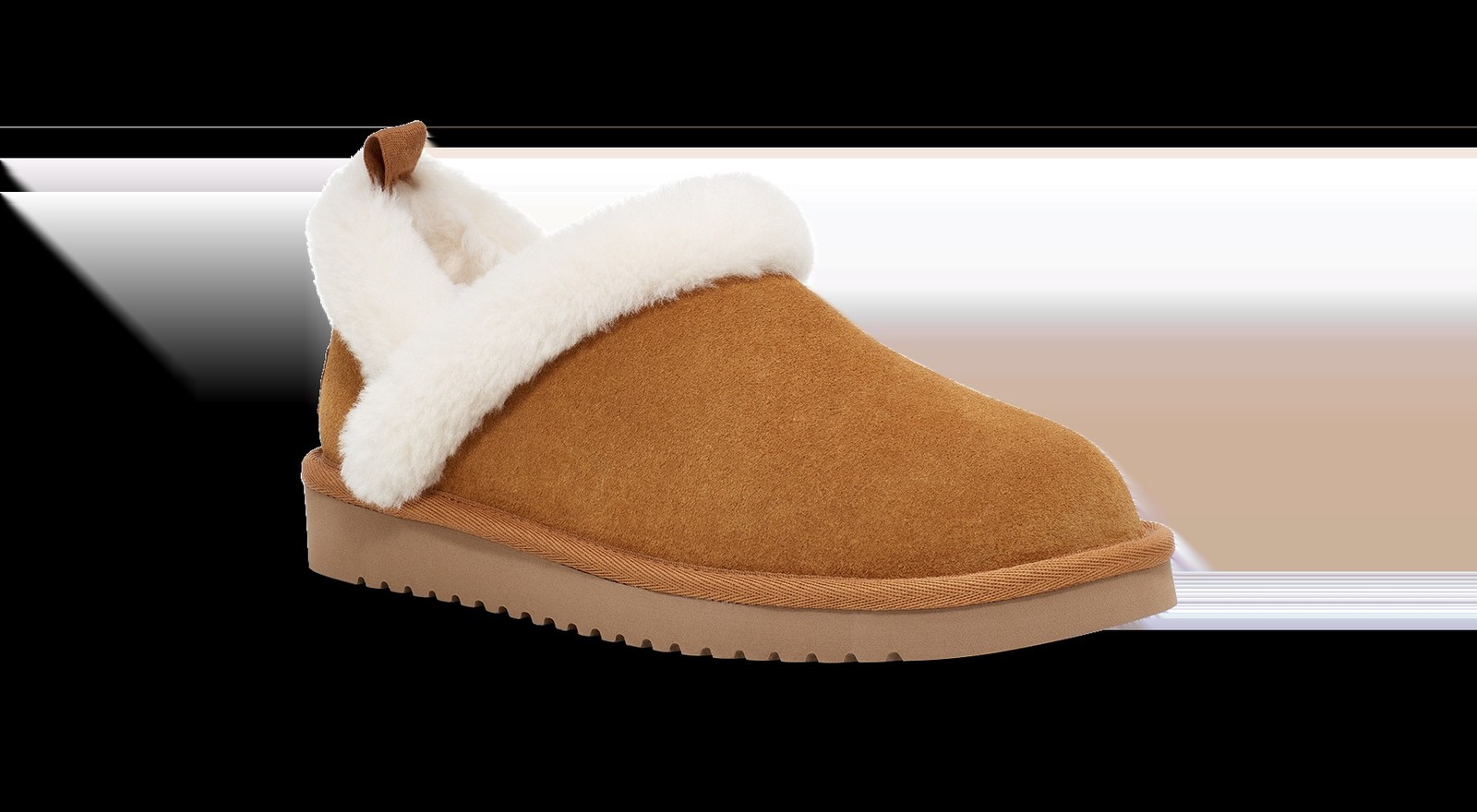 Koolaburra by Ugg Advay Cozy Boots Women’s 6US Chestnut Faux Fur Trim Slip-On