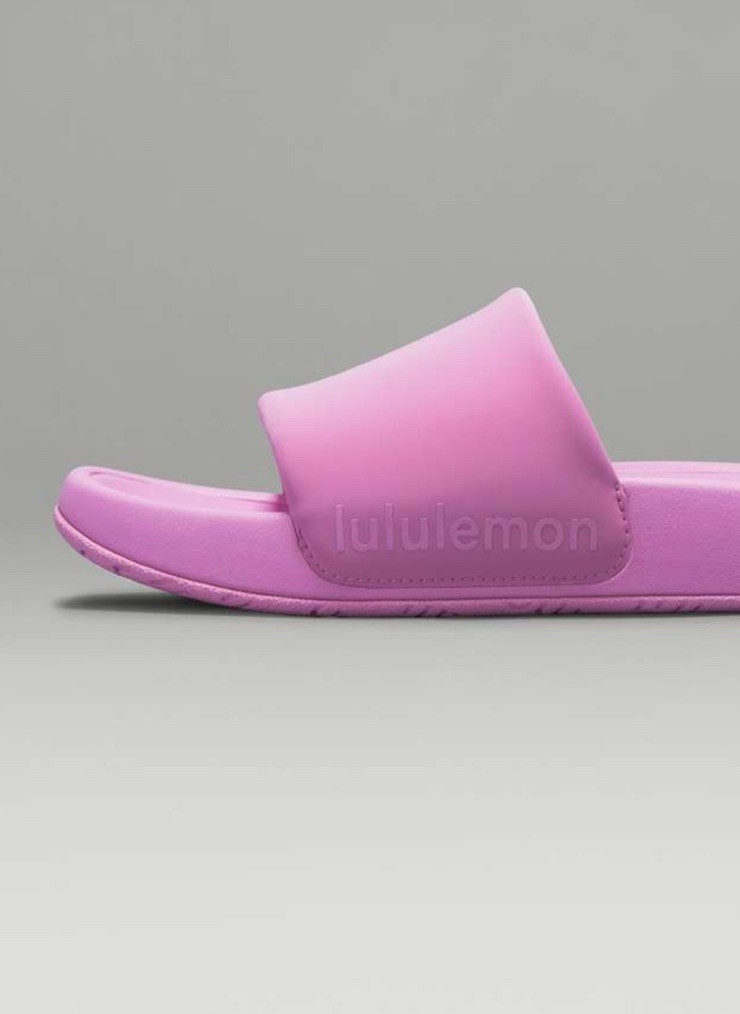 Lululemon Women’s Restfeel Slides Dahlia Mauve Pink SIZE 6 NIB SOLD OUT COLOR