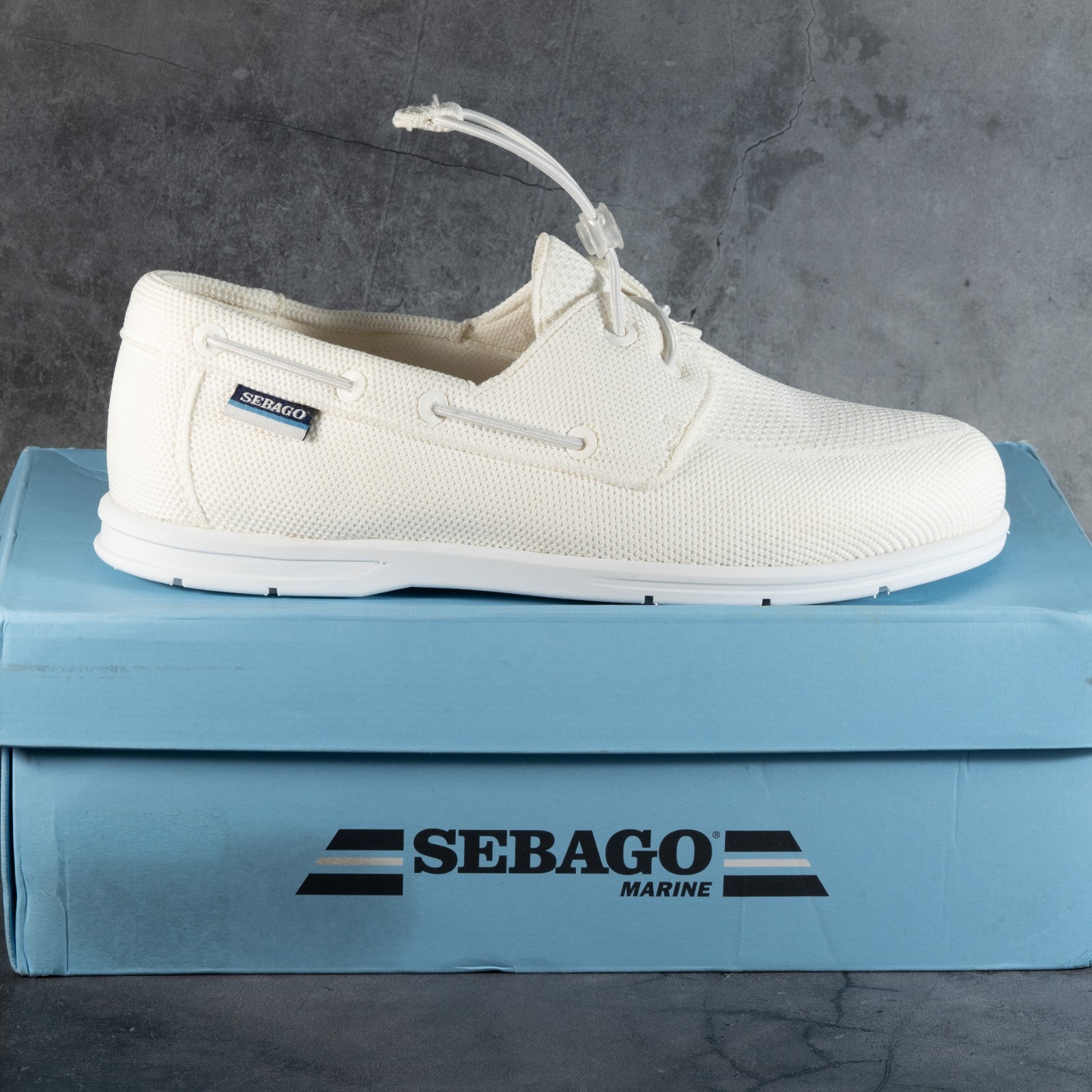 SEBAGO Monterey Textile Boat Shoes Color White Color Womens Size 8.5