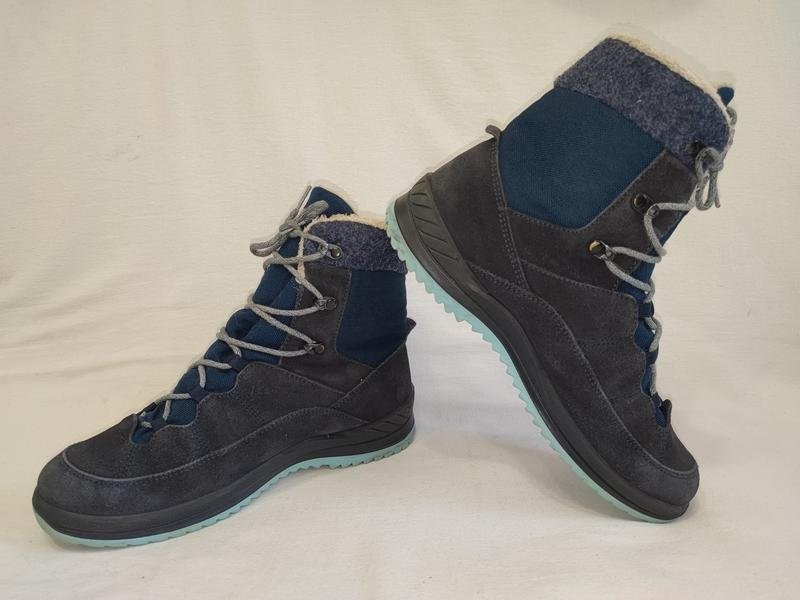 women lowa boots navy gore-tex 38