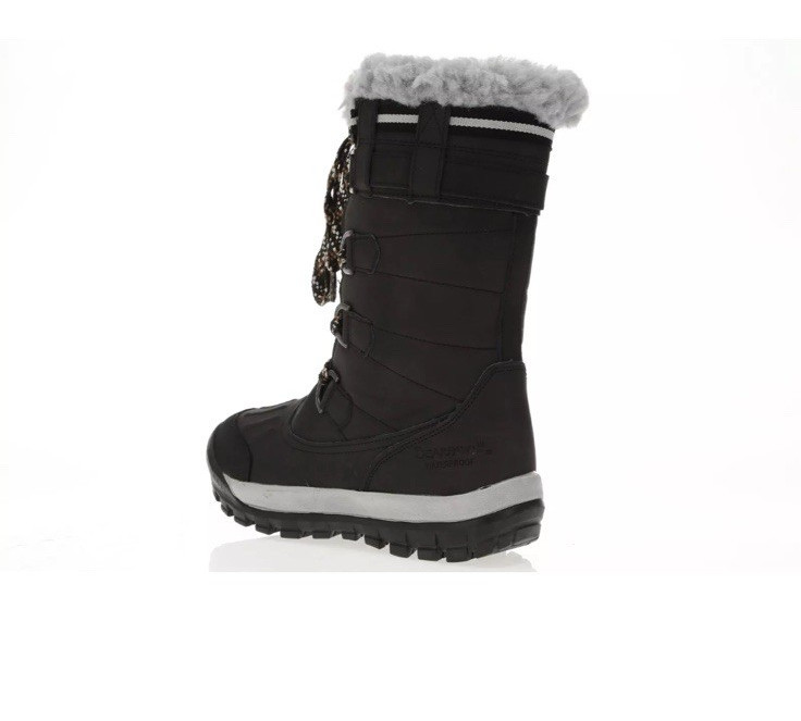 NEW Bearpaw Desdemona Leather / Synthetic Winter Boots Black Women Size 6/37