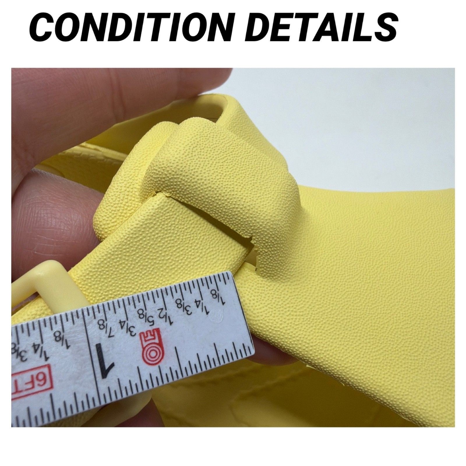 Crocs Mary Jane Platform Clogs Yellow Buckle Strap Women’s 9 M7 Croslite DISPLAY