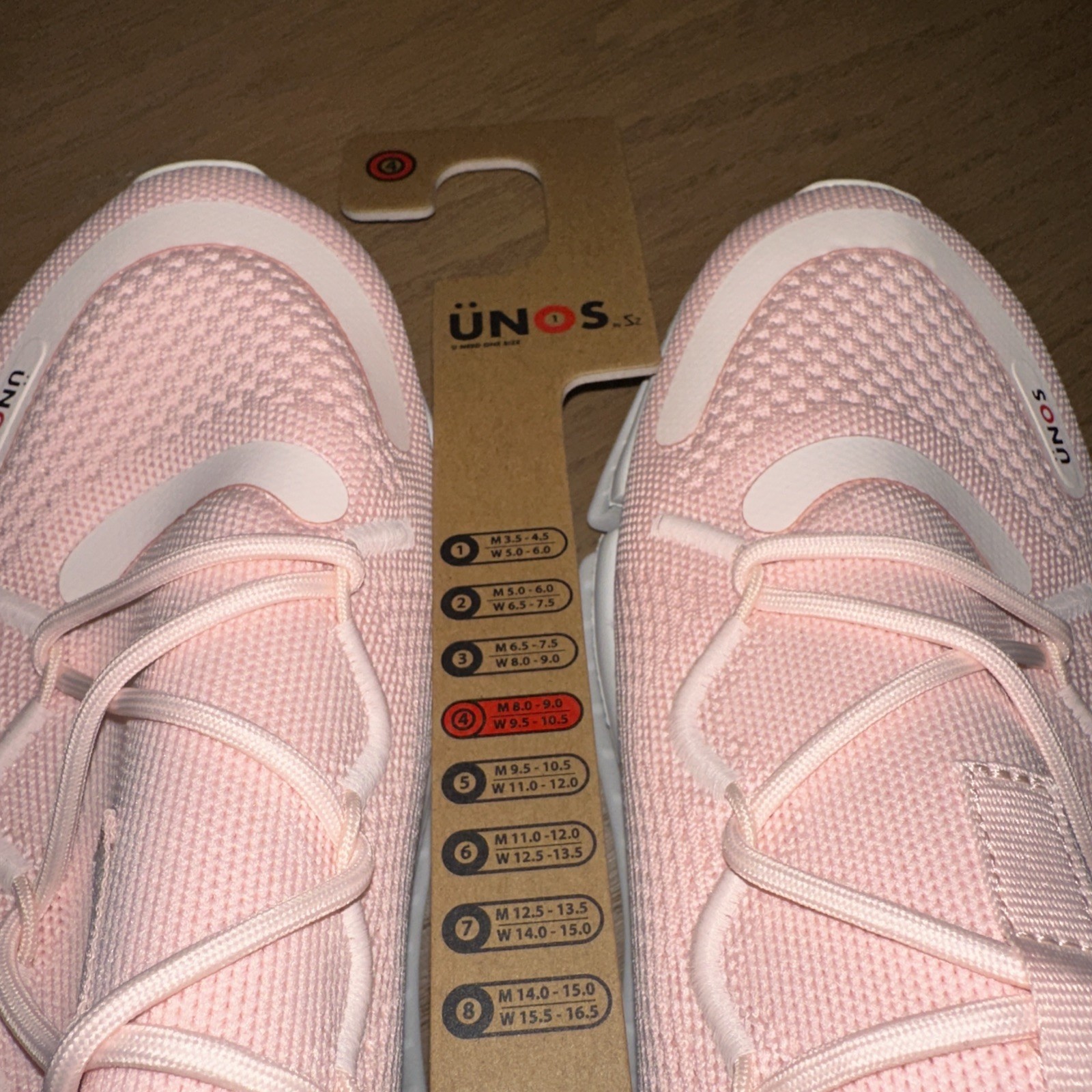 UNOS by Sz Nellum Dusty Pink Stretch Sneakers sz M 8/9 – W 9.5/10.5 – NWT