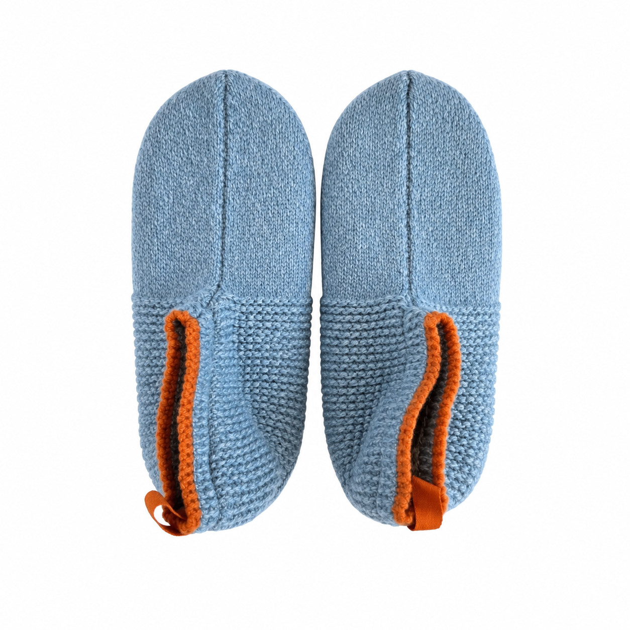 Bombas – Gripper Sherpa Lined Slipper – House Shoe Sock – Light Blue Size Large