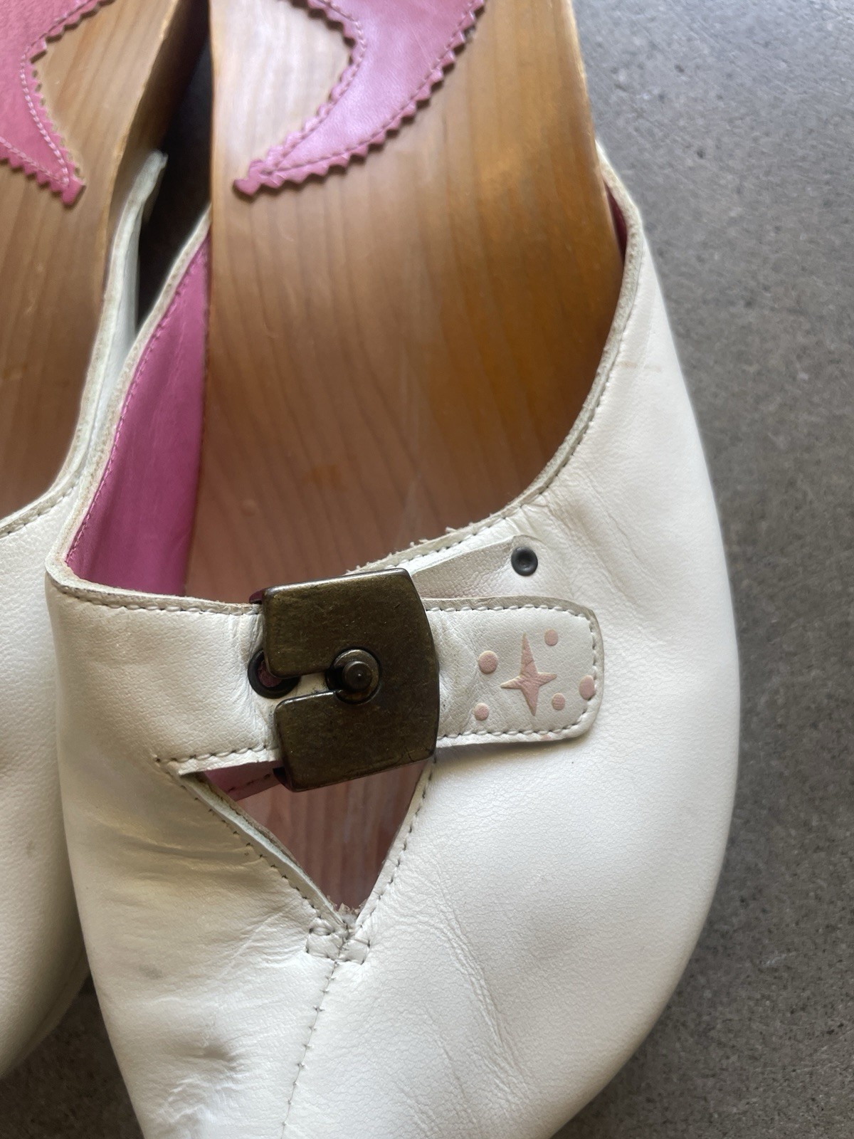 Irregular Choice Elf Upturned Wood Block Clog PlatformUnique Shoes Size 7