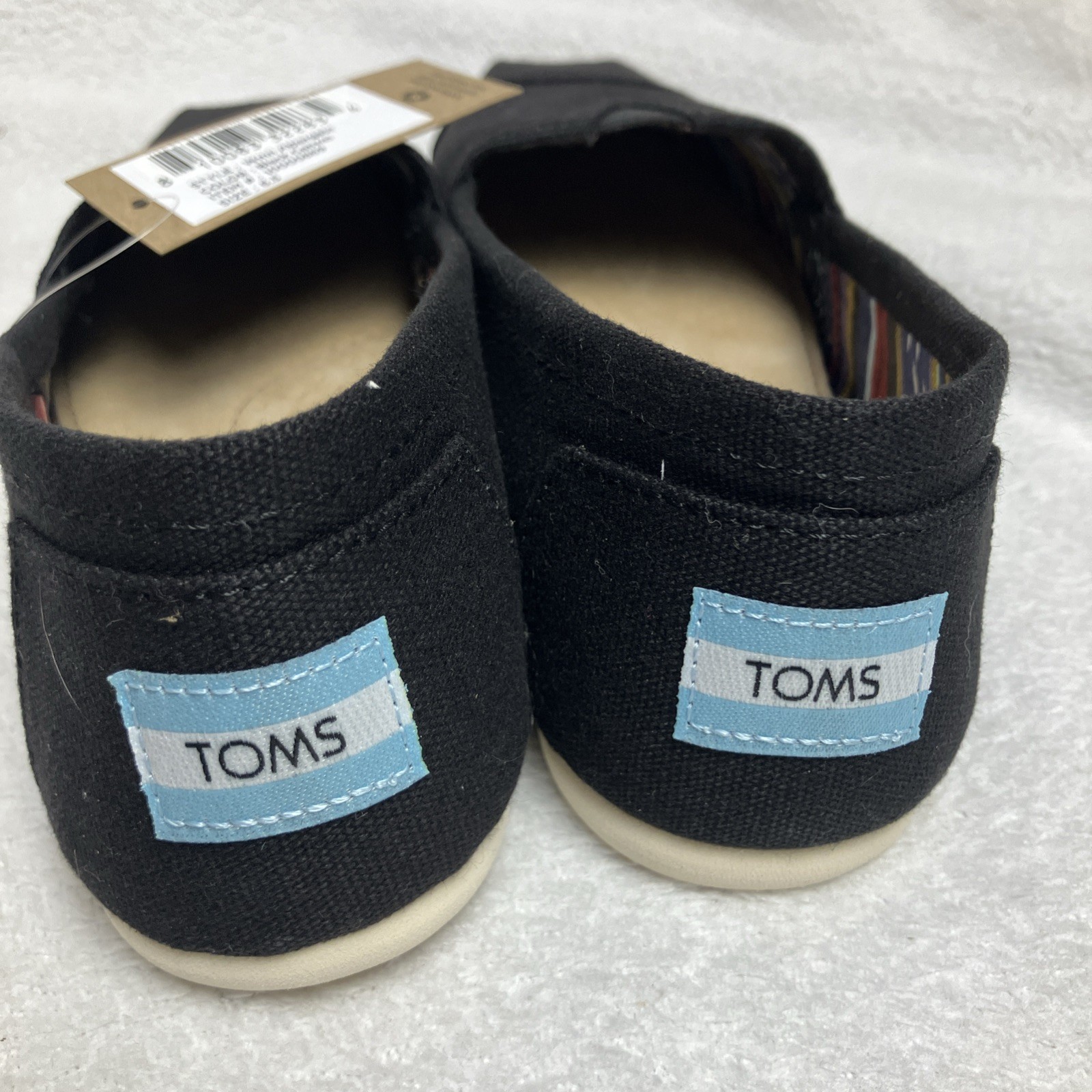 TOMS Alpargata Womens 6.5 Slip-On Shoes Recycled Cotton Canvas Comfort Casual