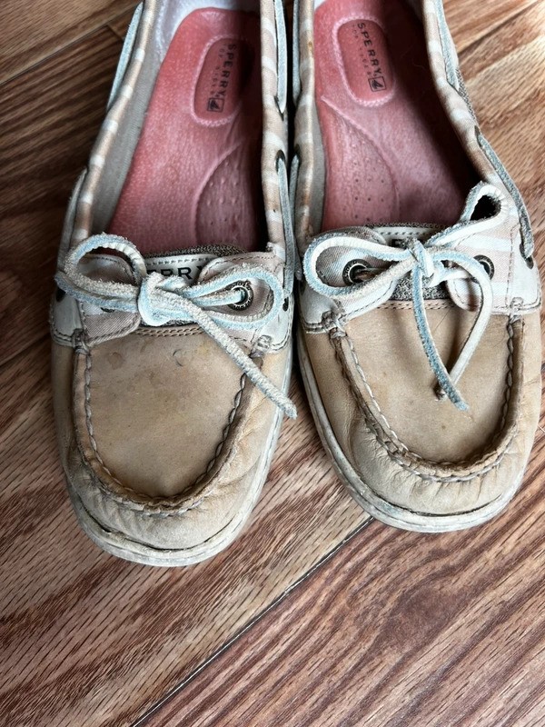 vintage sperry y2k striped boat shoes