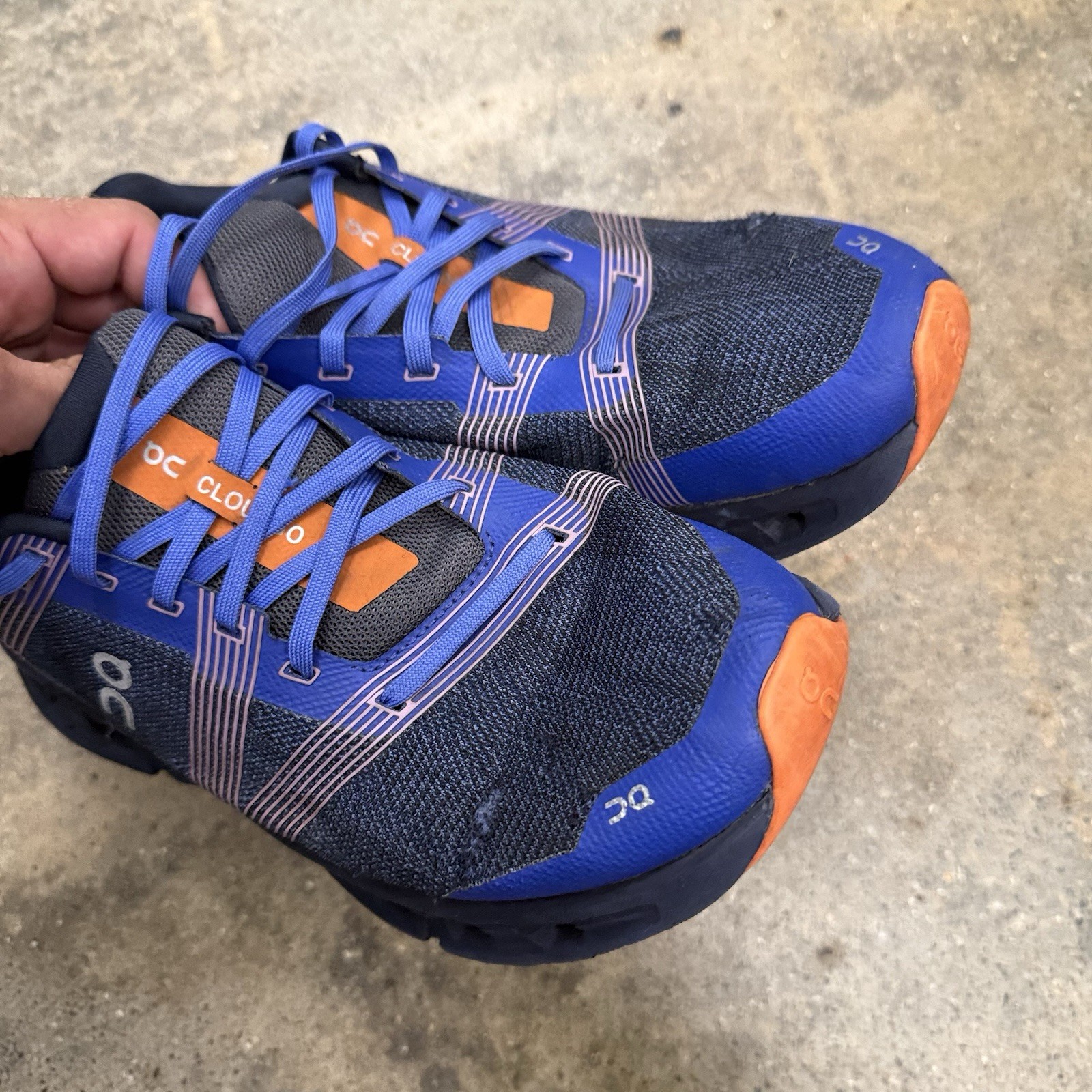 On Cloud Cloudgo Sneakers Shoes Indigo 55.98233 Womens Size 10.5 *SMALL RIPS*