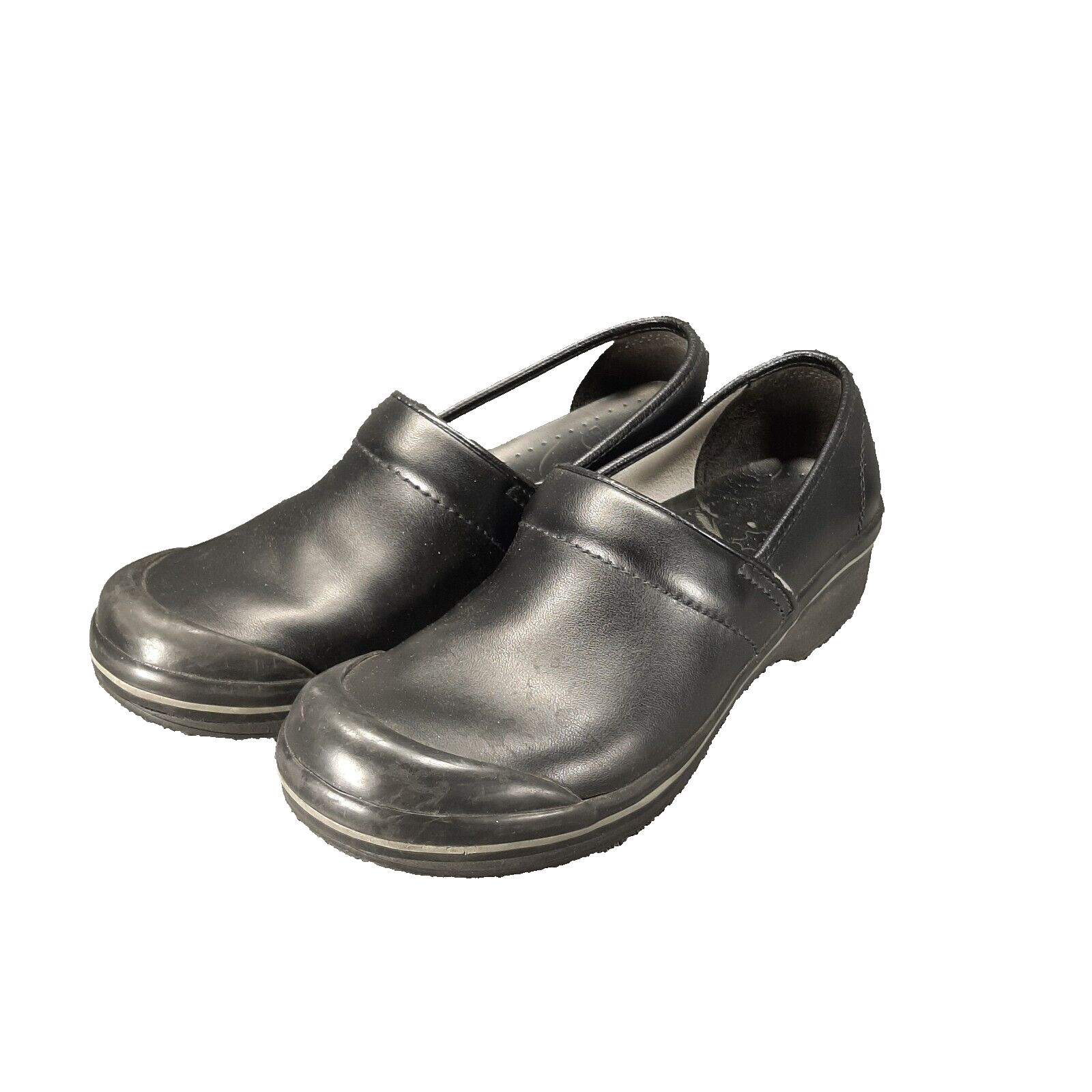 Dansko Volley Clogs Black Leather Slip On Shoes Women’s Size US 10-10.5 EU 41