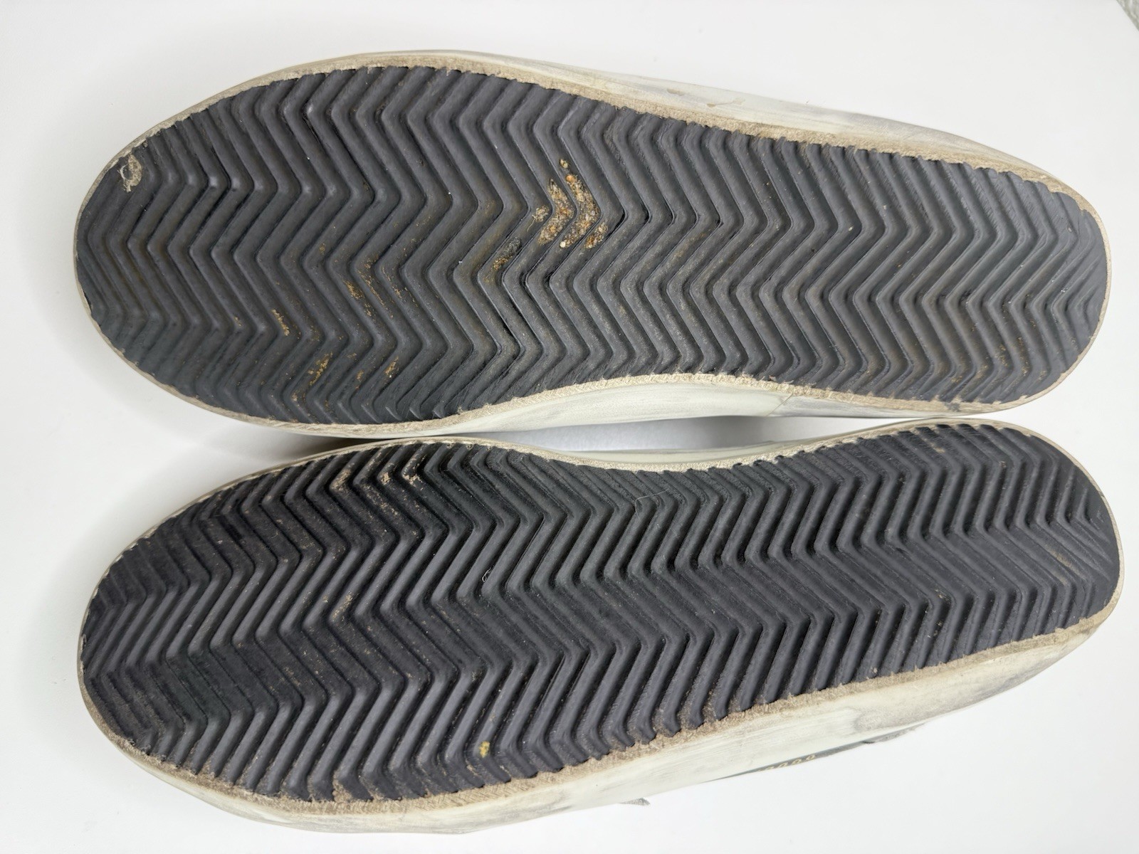 Golden Goose Super-Star Leather Sneakers in Black and White Size 41