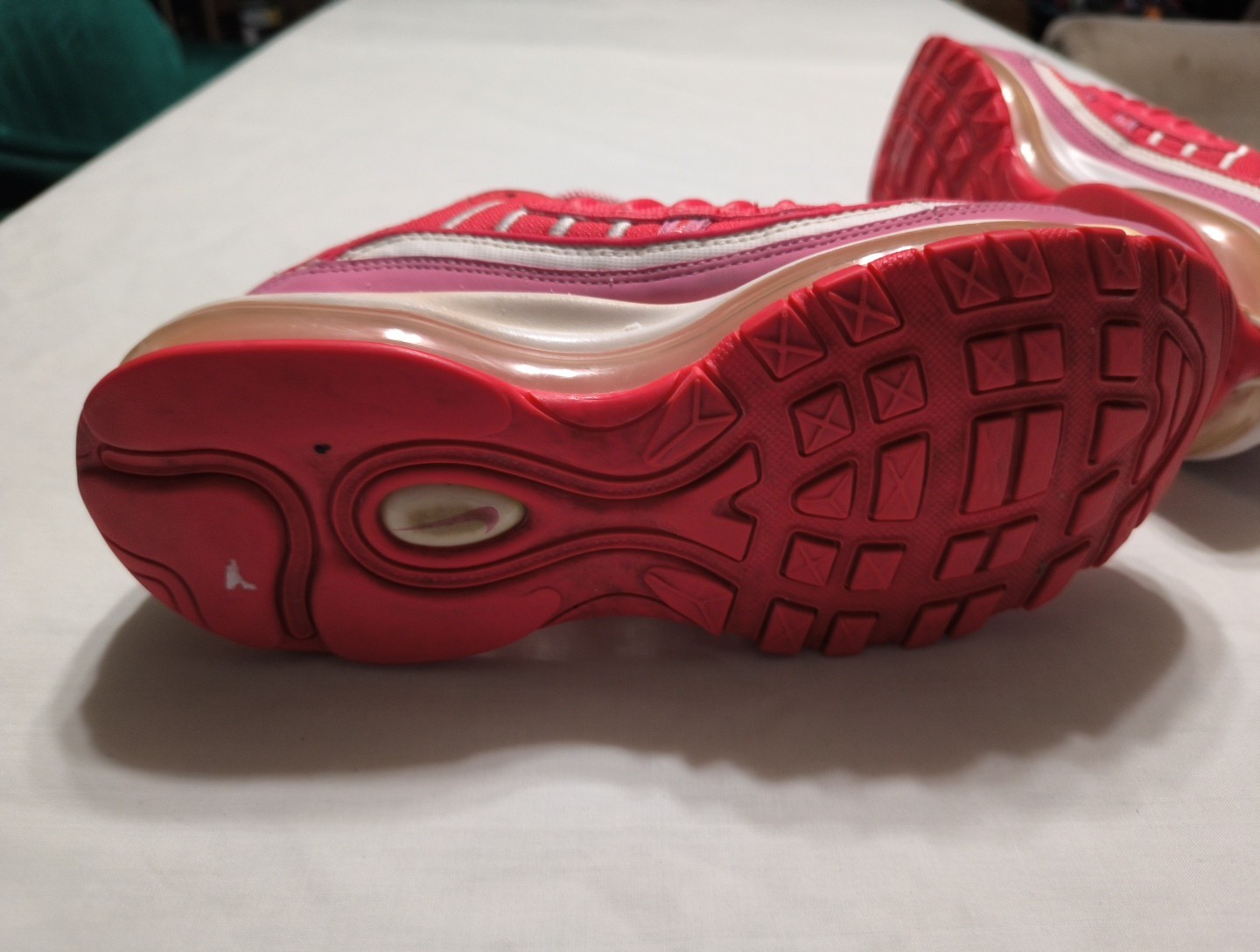 Nike Air Max 98 Valentine’s Day Pink Red White CI3709-600 Women’s Size 7 See Pic