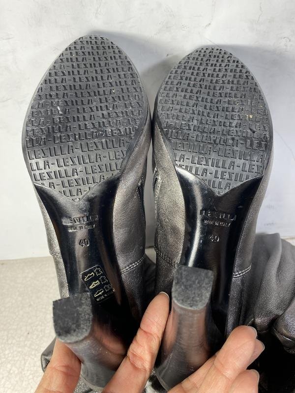 Women Le Silla boots silver leather 40