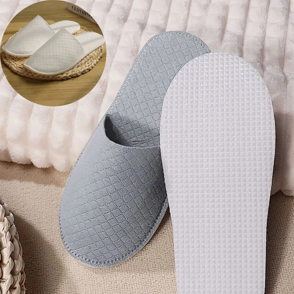 1 Pair Women Men Disposable Slippers Non-slip Home Guest Slippers Spa Hotel Slip