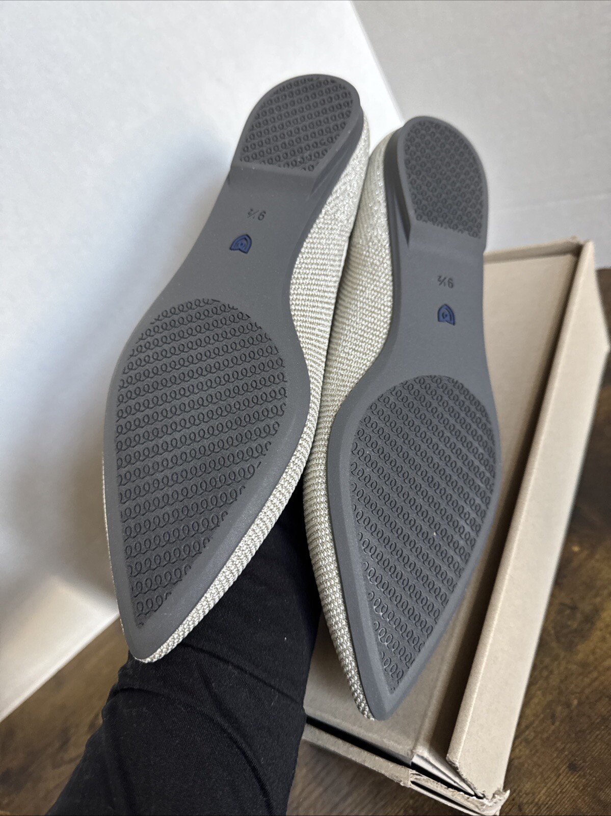 ROTHYS Rothy’s Women’s The Point II Flat Size 9.5 Diamond Twill MSRP $149 NEW