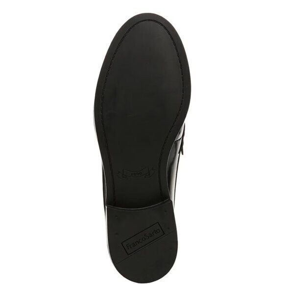 NEW FRANCO SARTO Women’s Alonzo Loafer Color: Black Faux Leather Fringe