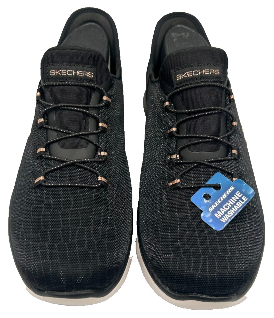Skechers Women’s Slip-Ins Summits Classy Night Shoes Blk/Rose Gld Size:9.5 92OP