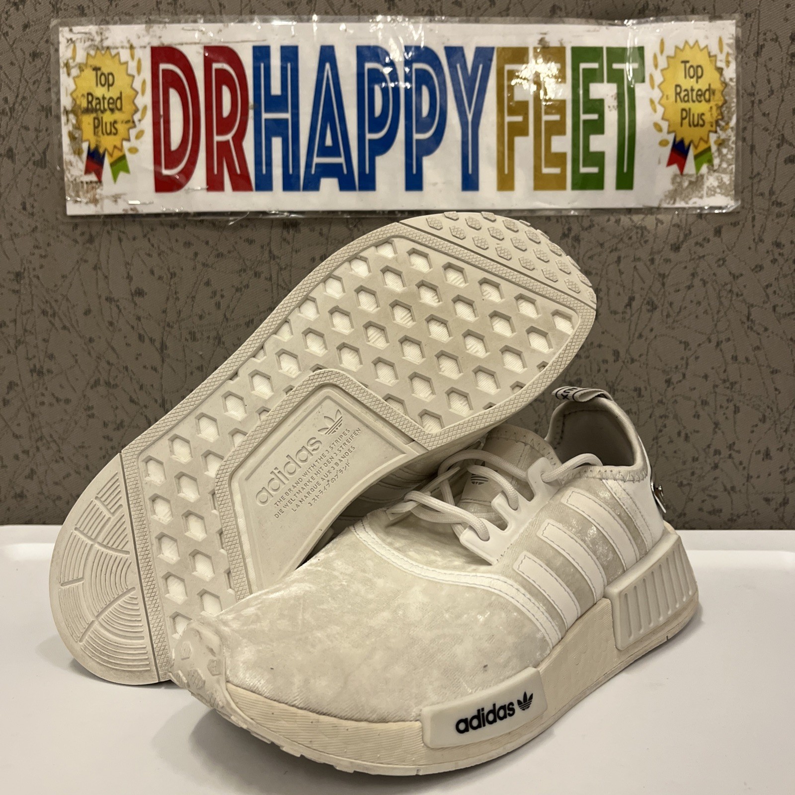Adidas Originals NMD_R1 Women’s Casual Shoes Size 7 White GW5681